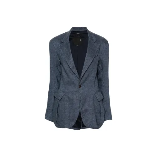 R13 SS24 Бизнес Костюм Пальто Женское Индиго