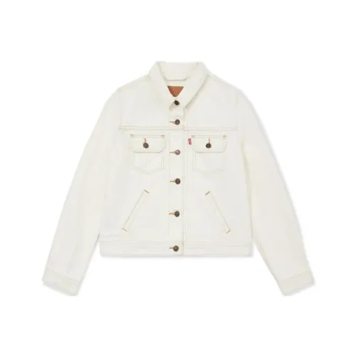 Levis Белое Женское Короткое Пальто