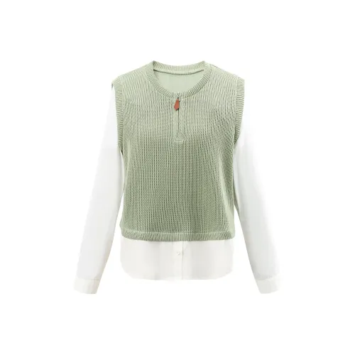 A paradise for awakening Свитшот Женские Зеленый