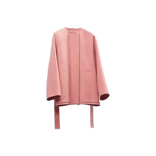 HERMES Розовый Женские Бархатные Куртки