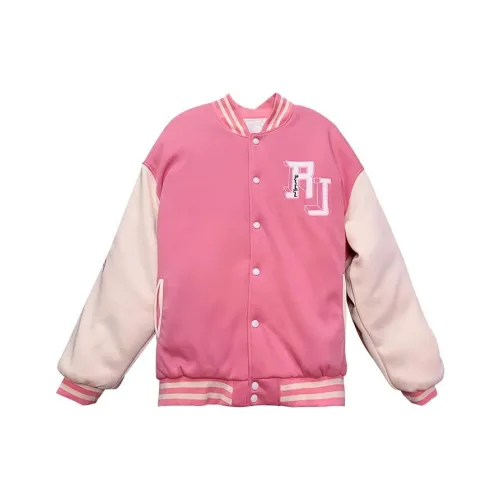 Sweetheart Bomber Бейсбольная куртка Женская Розовая