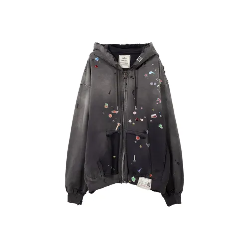 Maison Mihara Yasuhiro SS25 Толстовка Женская Черная