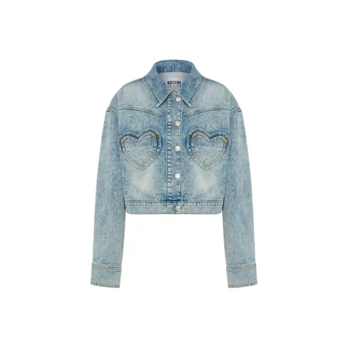 MOSCHINO Джинсовая куртка Женская Синяя