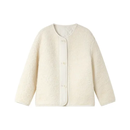 VIMLY Cropped Jacket Women's Creamy Apricot