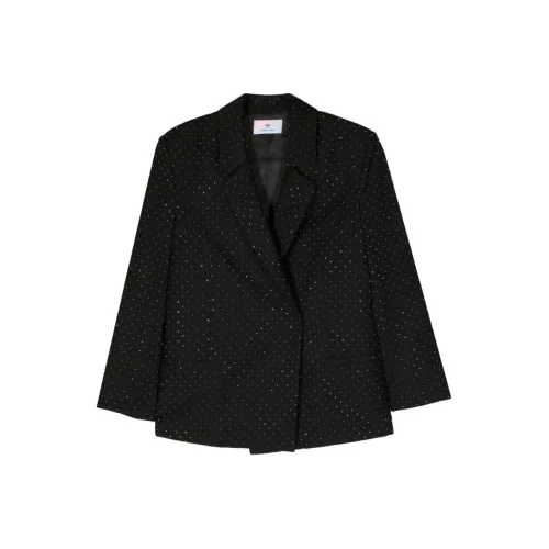 CHIARA FERRAGNI SS24 Бизнес Костюм Пальто Женское Черное