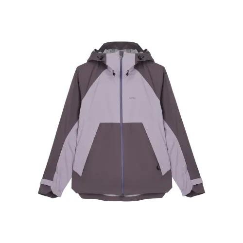 DECATHLON MH500 Водонепроницаемый Ветрозащитный And Дышащий Ветровка Женские Бледно-фиолетовый Фиолетовый