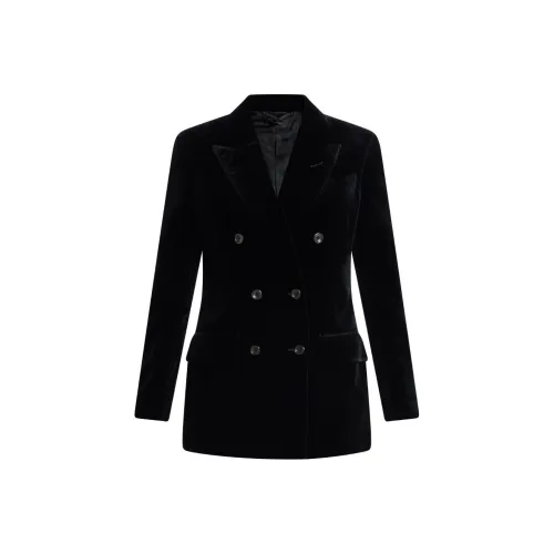 TOM FORD SS24 Бизнес-костюм Пальто Женское Черное