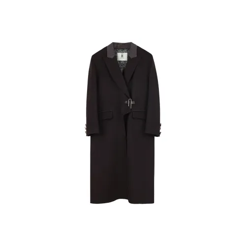 NancyCavally Пальто Женское Темно-Коричневое