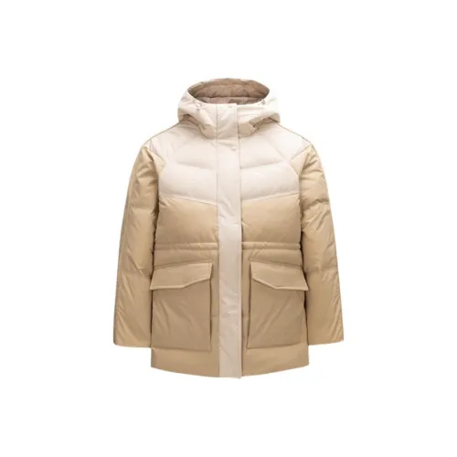 CHAOJIANTA Пуховик Женский Светло-Коричневый Розовый Cushion Цвет