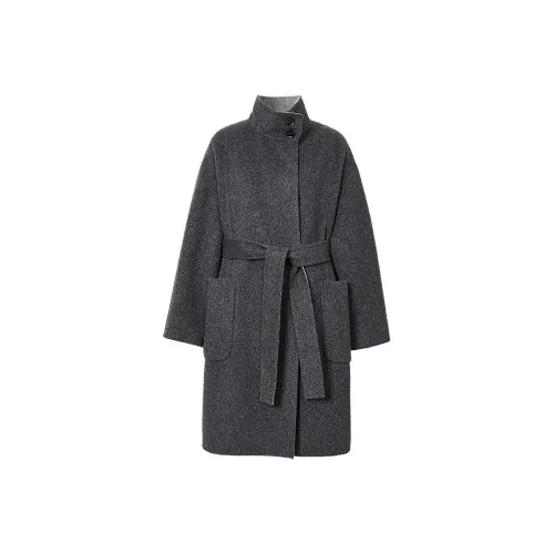 Hopeshow Пальто Женское Черное Серое