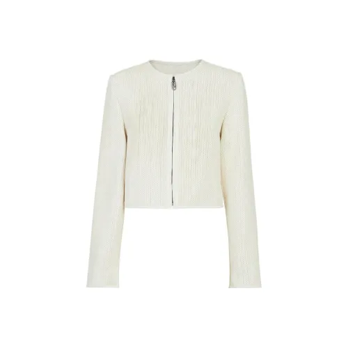 FENDI Белые Женские Кожаные Куртки