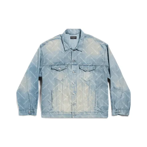 Balenciaga Denim Jacket Regular Women's Spring Outerwear Light Blue Баленсиага Деним Куртка Стандартная Женская Весенняя Верхняя Одежда Светло-Синий
