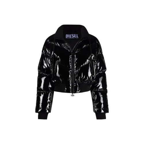 DIESEL Черное Женское Короткое Пальто