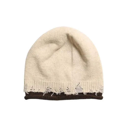 Yohji Yamamoto Sherpa Beanies Unisex Beige