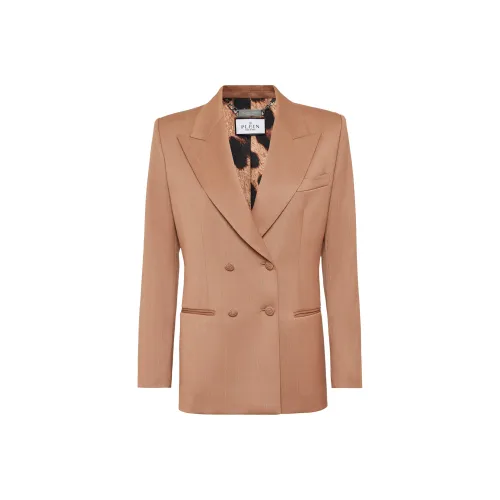 PHILIPP PLEIN Бизнес-костюм Пальто Женское Коричневое