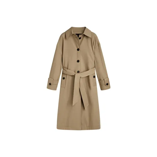 Massimo Dutti Верблюжий Женский Тренч