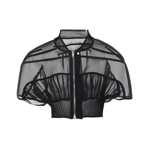 RICK OWENS Черное Женское Короткое Пальто