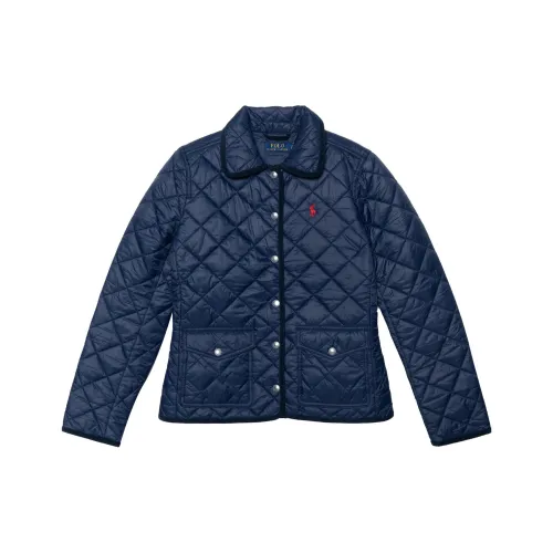 Polo Ralph Lauren SS23 Хлопковый пуховик женский темно-синий