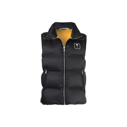 PALM ANGELS Черный Женский Пуховый жилет