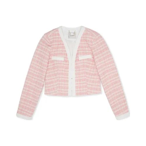GUESS Розовое женское короткое пальто