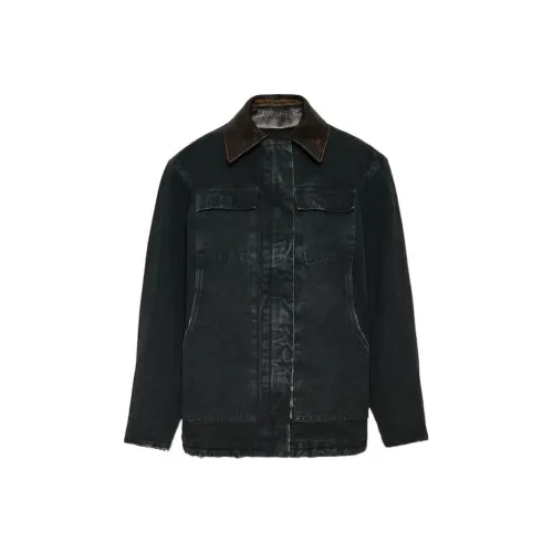 PRADA SS24 Denim Jacket Women's Gray