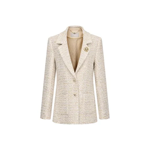 RARE Бизнес-костюм Женский Белый Золотой