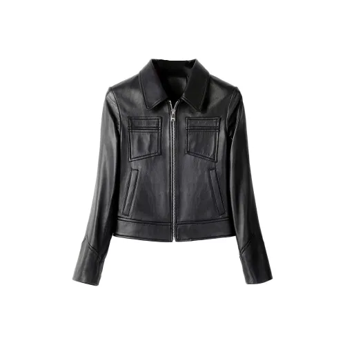 KAISER Кожа Куртка Женская Черная