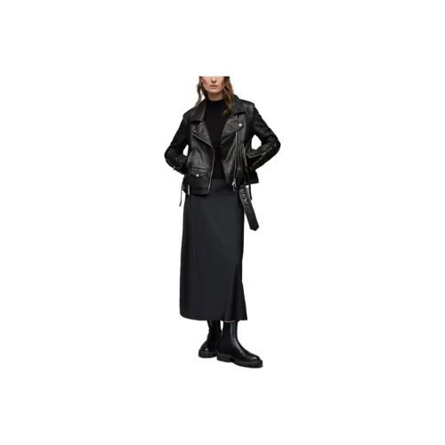 ALLSAINTS Черные Женские Кожаные Куртки