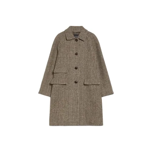 WEEKEND MaxMara Pitone Коллекция Пальто Женское Коричневое