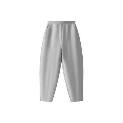 MOSIIMORII Повседневные брюки Женские Серебристый Серый