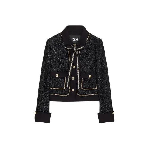 DKNY Cropped Coat Women's Black DKNY Укороченное пальто женское черное