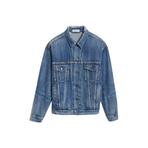 BALENCIAGA Синие Женские Джинсовые Куртки