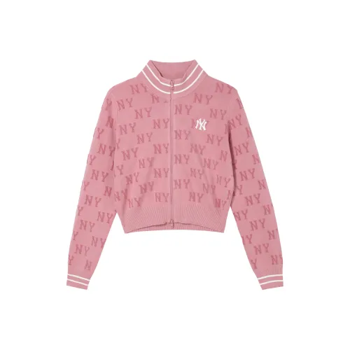 MLB New York Yankees Cropped Coat Women's Pink