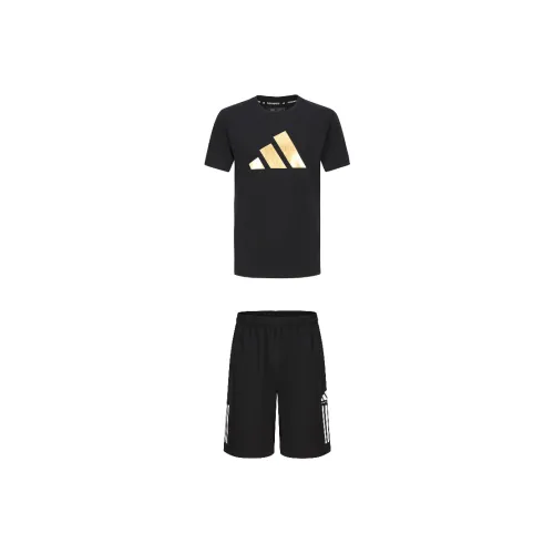 Adidas Taekwondo Повседневная Спортивная Одежда Мужской Комплект Черный