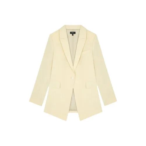 The Theory Business Suit Women's Cream Yellow