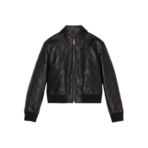 GUCCI Черные Женские Кожаные Куртки