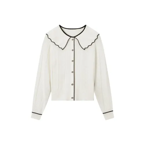 EICHITOO Трикотаж Женский Экрю Отделка