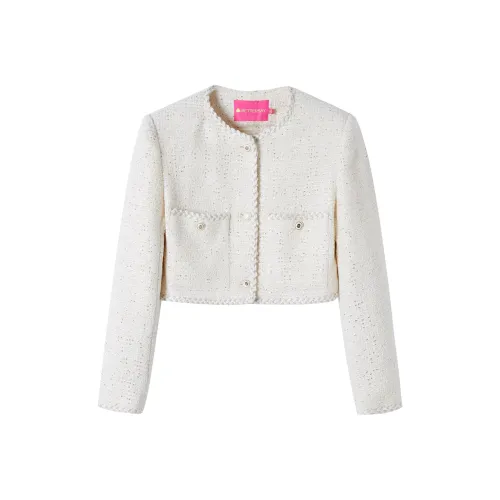 BETTERSAY Cropped Coat Women's White BETTERSAY Укороченное пальто Женское Белое