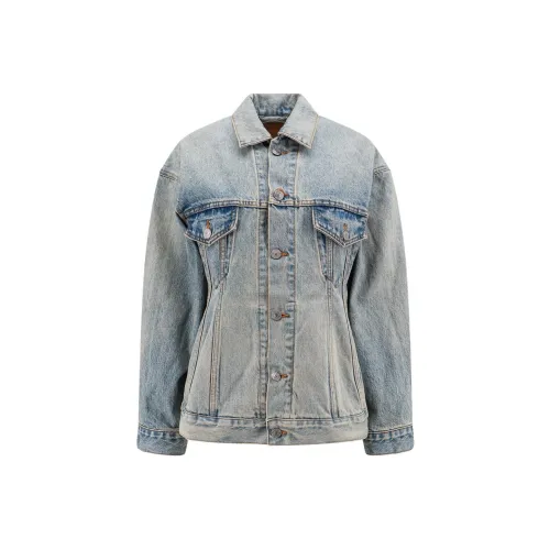 Balenciaga FW23 Denim Jacket Loose Fit Women's Blue Баленсиага FW23 Деним Куртка Свободный крой Женский Синий
