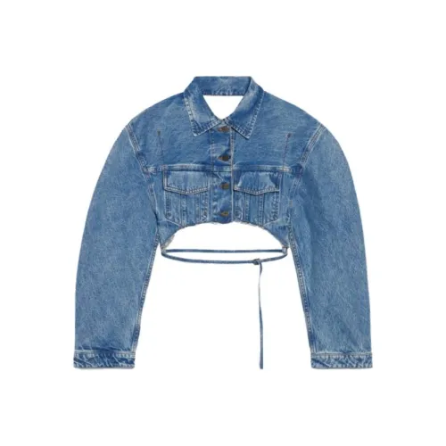 Jacquemus Синий Женские Джинсовые Куртки