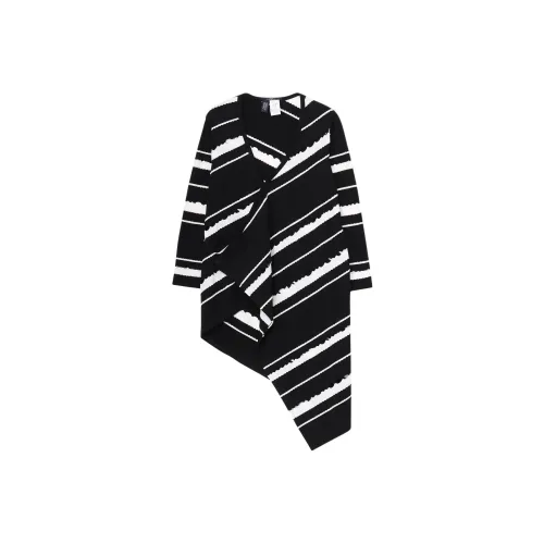 Yohji Yamamoto Черный Белый Женская Трикотажная