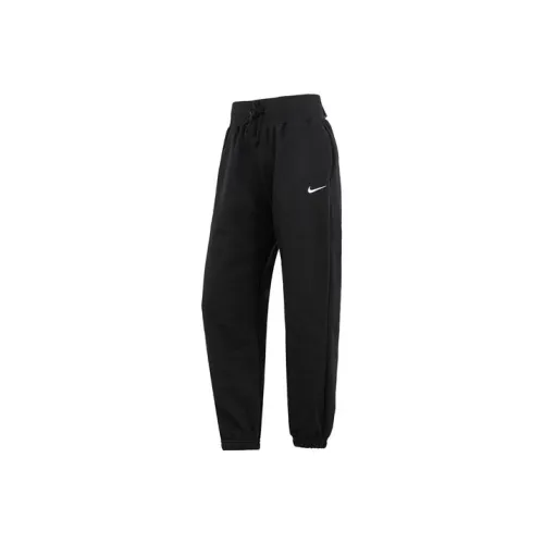 NIKE Sportswear Черные Женские Вязаные Тренировочные Брюки