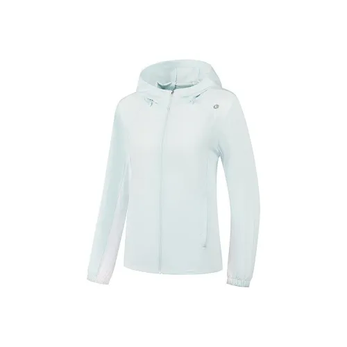 QIAODAN Тренчкот Женский Балет Синий Джордан Белый