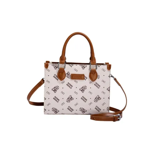 NOMK ПУ (полиуретан) Сумка через плечо Сумка для рук Женская Мокко Персиково-розовый