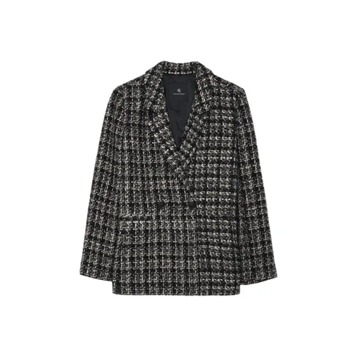 Anine Bing Бизнес-костюм женский цвет коричневый черный твид