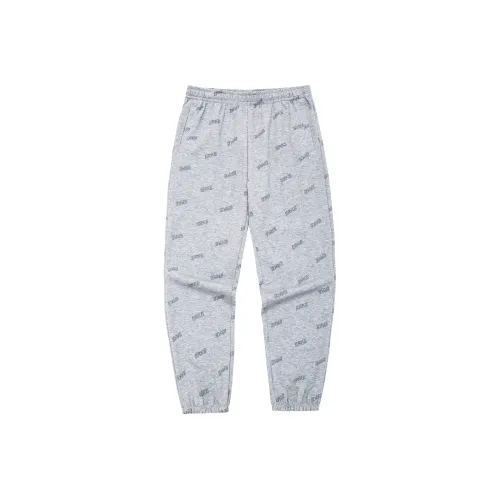 Erke Штаны с манжетами Тренировочные брюки Женские Меланж Светло-серый