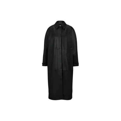 Hugo Boss Relaxed Fit Пальто из Наппа Женское Черное
