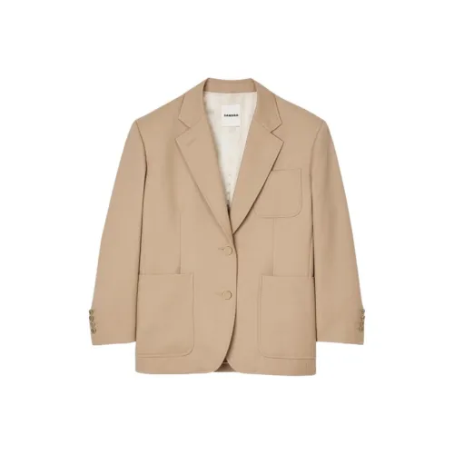 Sandro Бизнес Костюм Женские Песочный