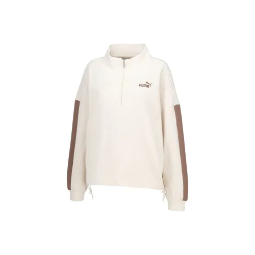 PUMA CORE HERITAGE SS25 Толстовка Женская Светлый Умбра