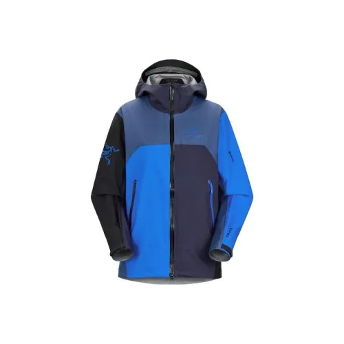 Arcteryx x BEAMS Beta Series SS23 Водонепроницаемый и Ветрозащитный Ветровка Женские Широкий Синий